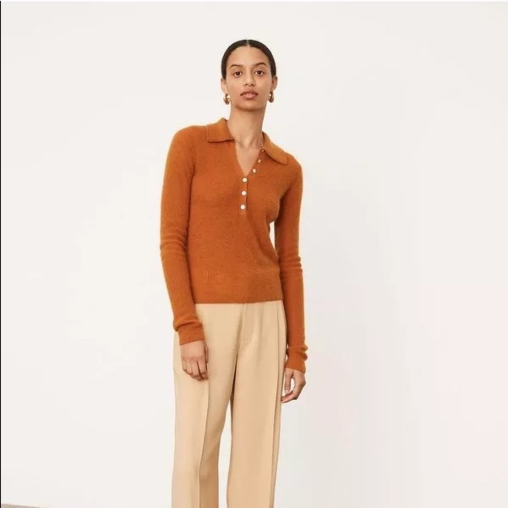 Vince Henley Polo Pullover